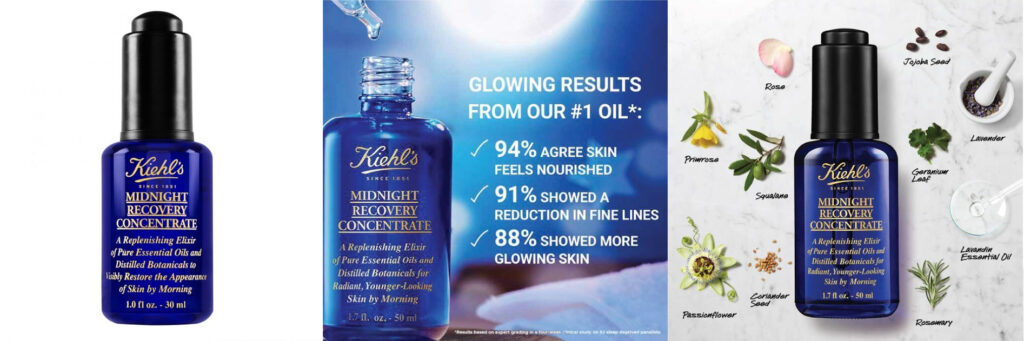  Kiehl's Super Multi-Corrective Eye-Opening Serum, Kiehl's Midnight Recovery Concentrate