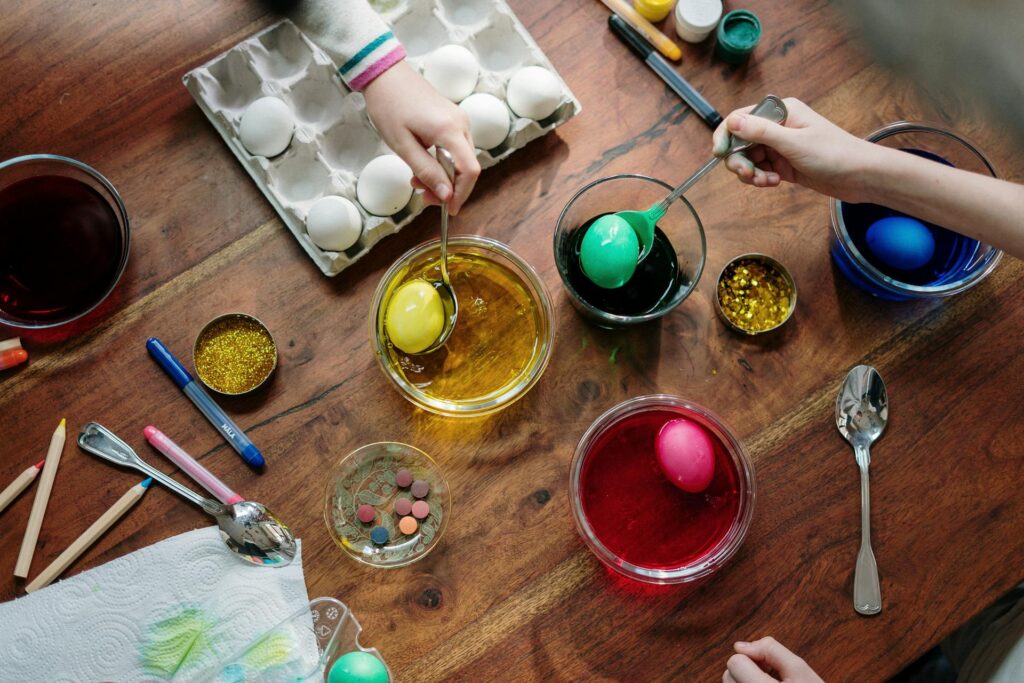 Decorating Easter Eggs 2024